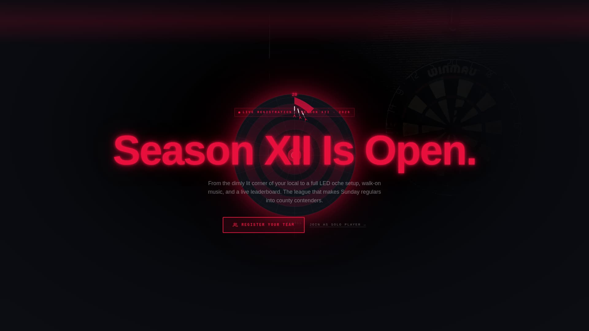 Darts Pre-Launch Website Template
