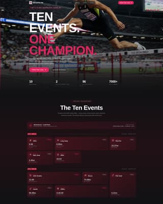 Decathlon Specialist Professional Website Template