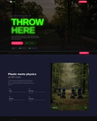 Disc Golf Advanced Professional Website Template