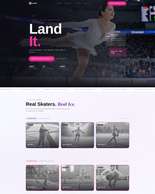 Figure Skating Pricing & Packages Website Template