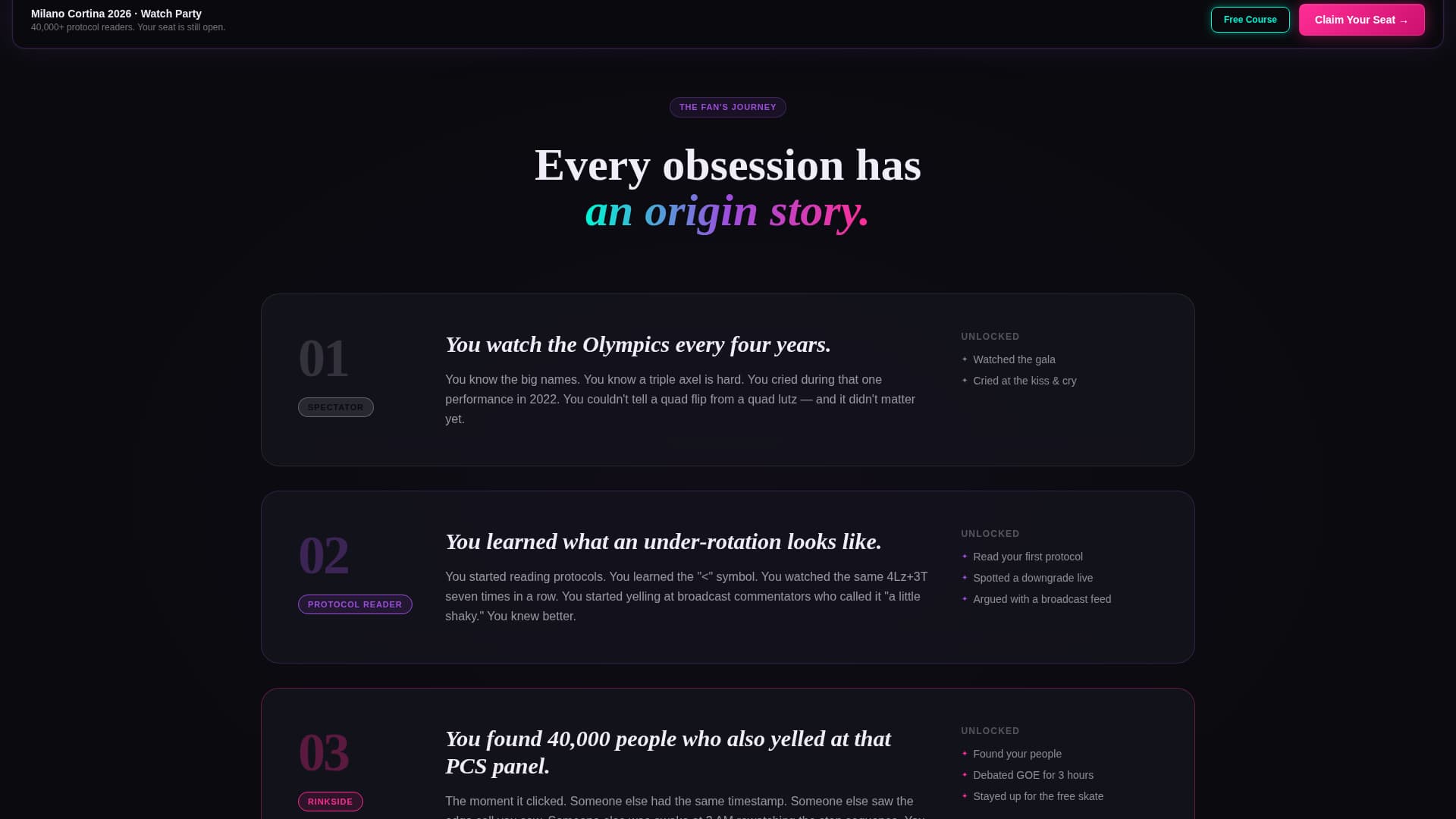 Specialist Figure Skating Professional Website Template