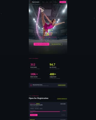Figure Skating Specialist Booking Website Template