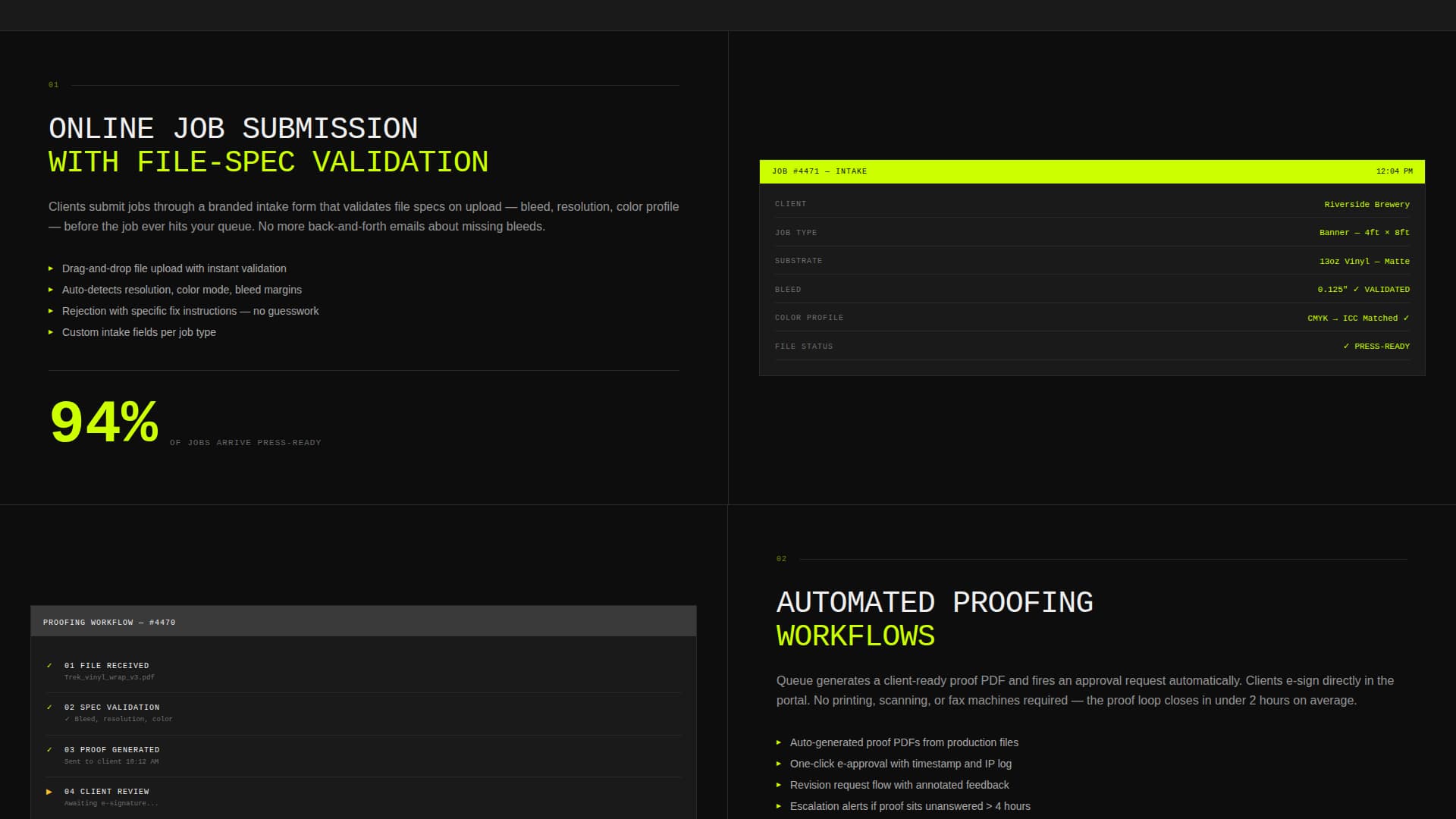 Printing Digital Presence Appointment Booking Website Template