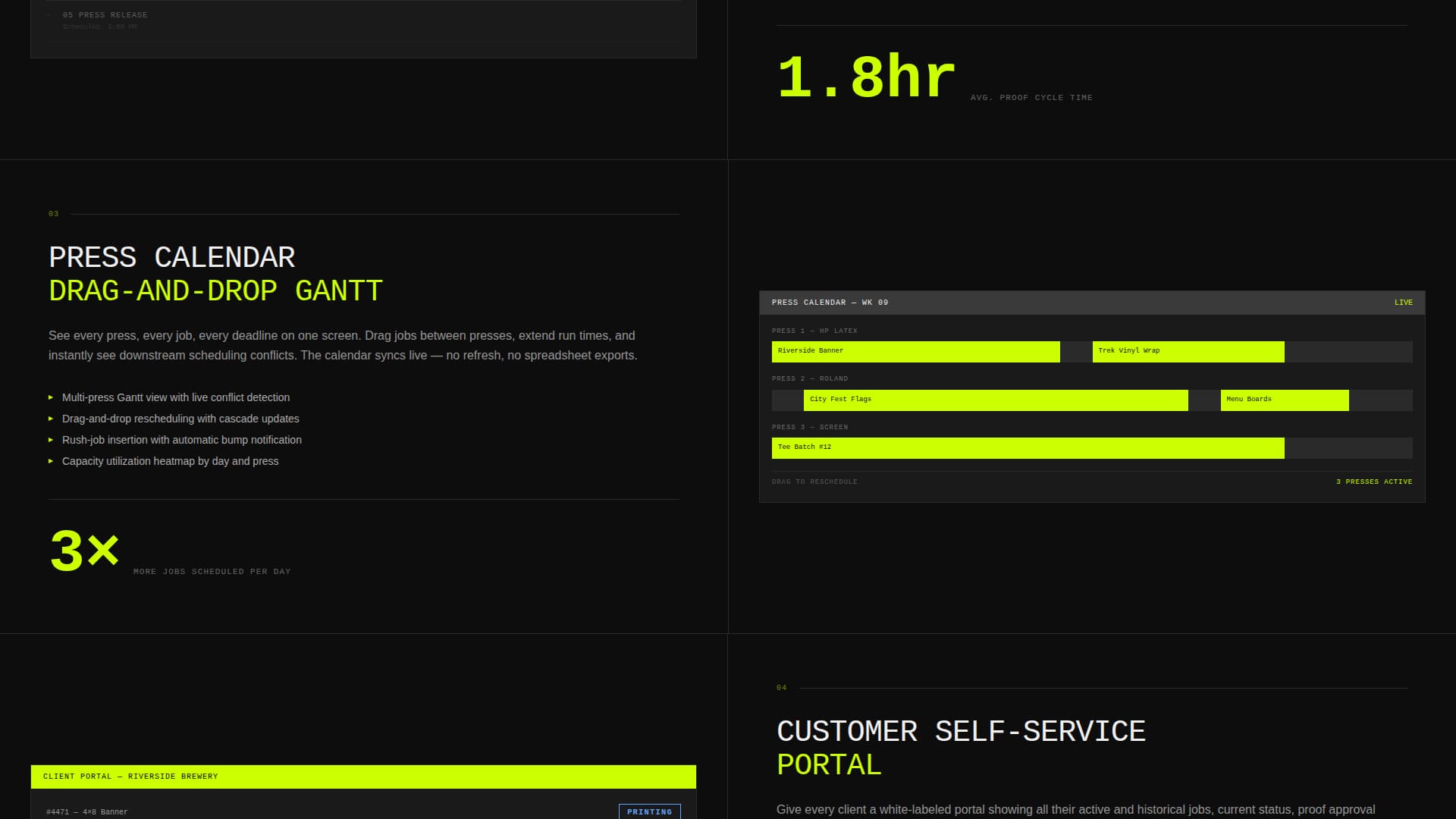 Printing Digital Presence Appointment Booking Website Template