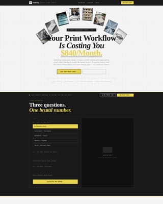 Specialist Printing Digital Presence Cost Estimator Website Template