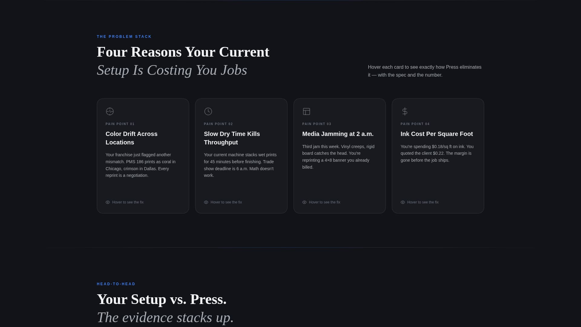 Advanced Printing Digital Presence Cost Estimator Website Template