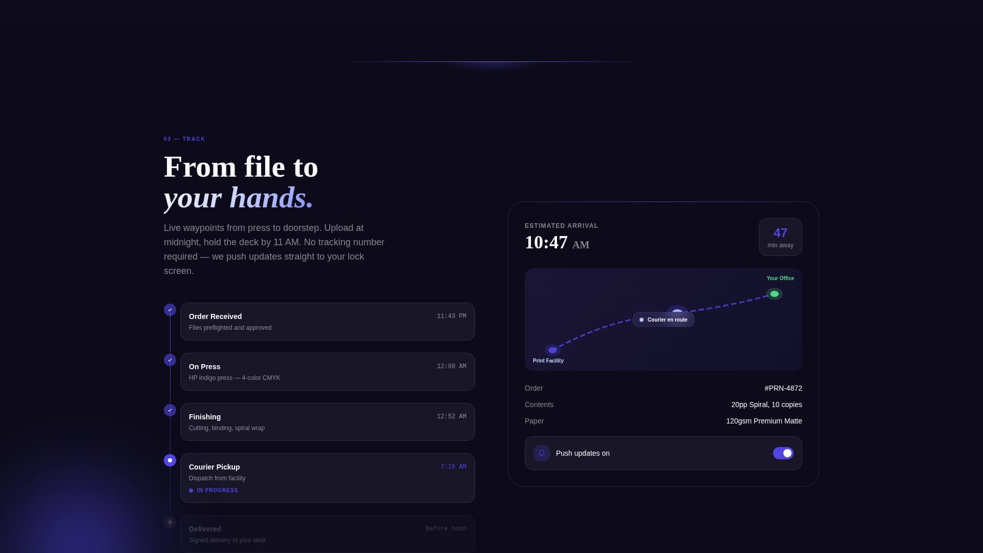 Printing Digital Presence Cost Estimator Website Template