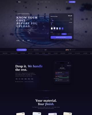 Printing Digital Presence Cost Estimator Website Template