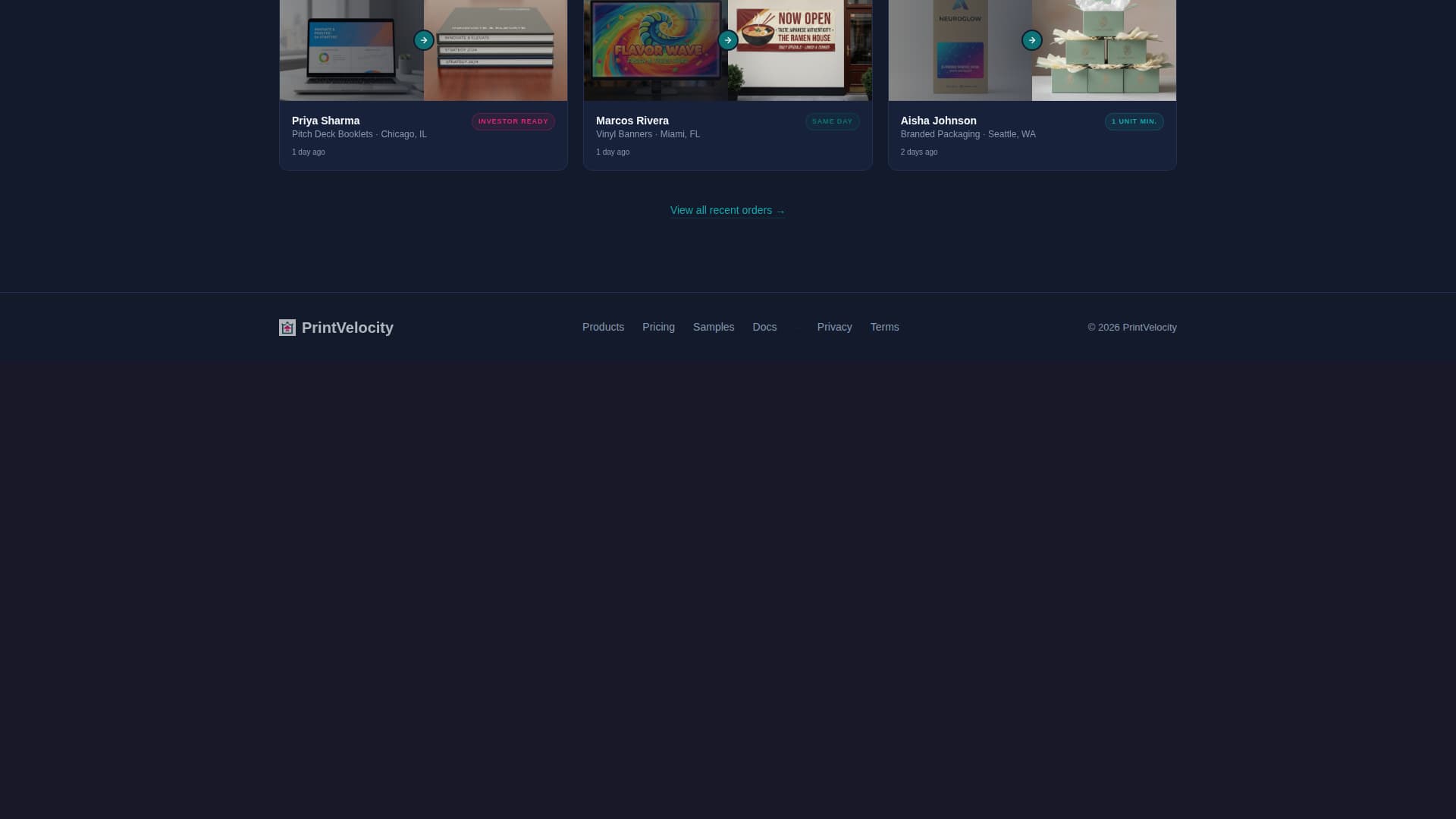 Printing Digital Presence Comparison Website Template