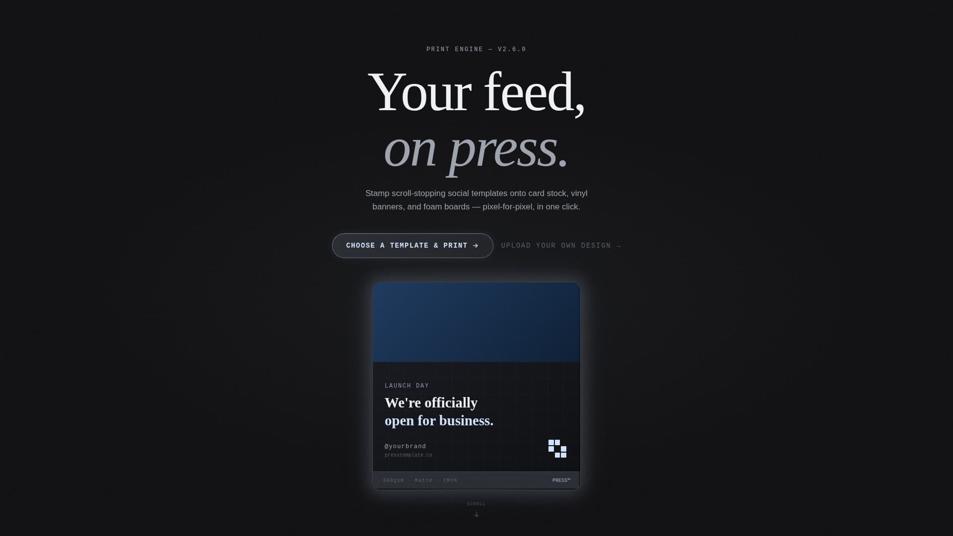Specialist Printing Digital Presence Professional Website Template
