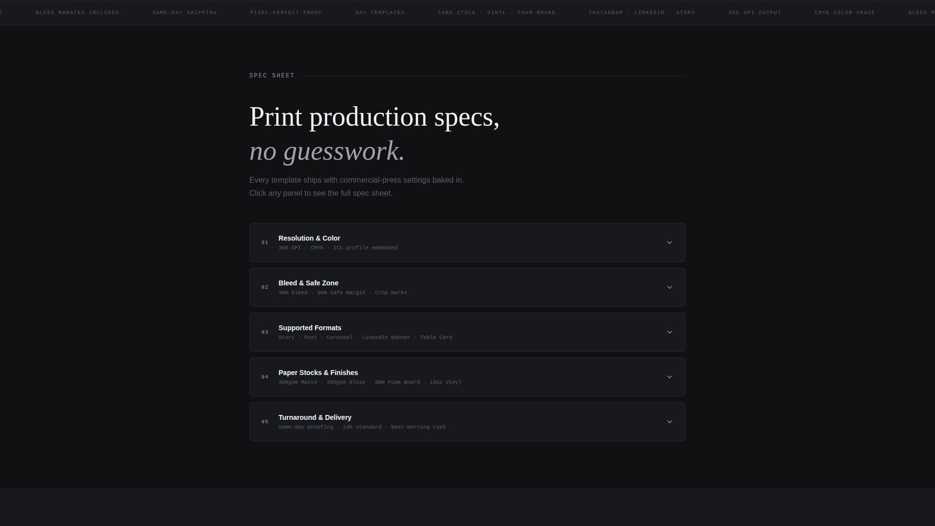 Specialist Printing Digital Presence Professional Website Template