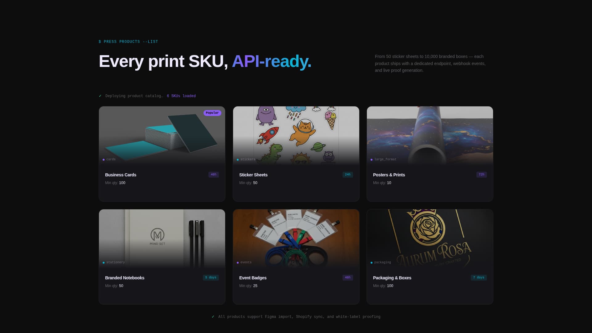 Printing Digital Presence Pricing & Packages Website Template