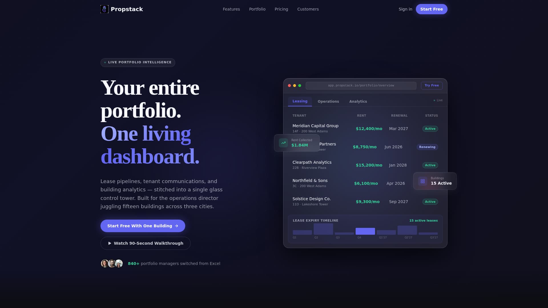 PropTech Startup Portfolio Website Template