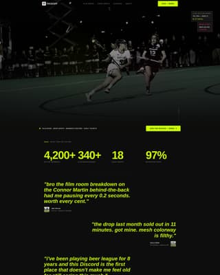 Faceoff - Raw Lacrosse Landing Page Template