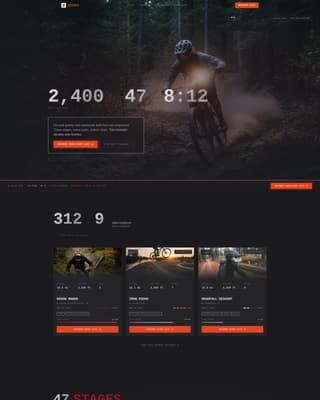 Shred - Highoctane Mountainbiking Landing Page Template