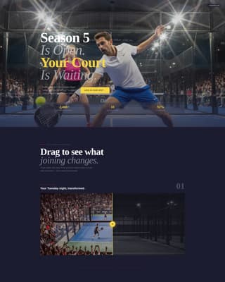 Padel Tennis Professional Website Template