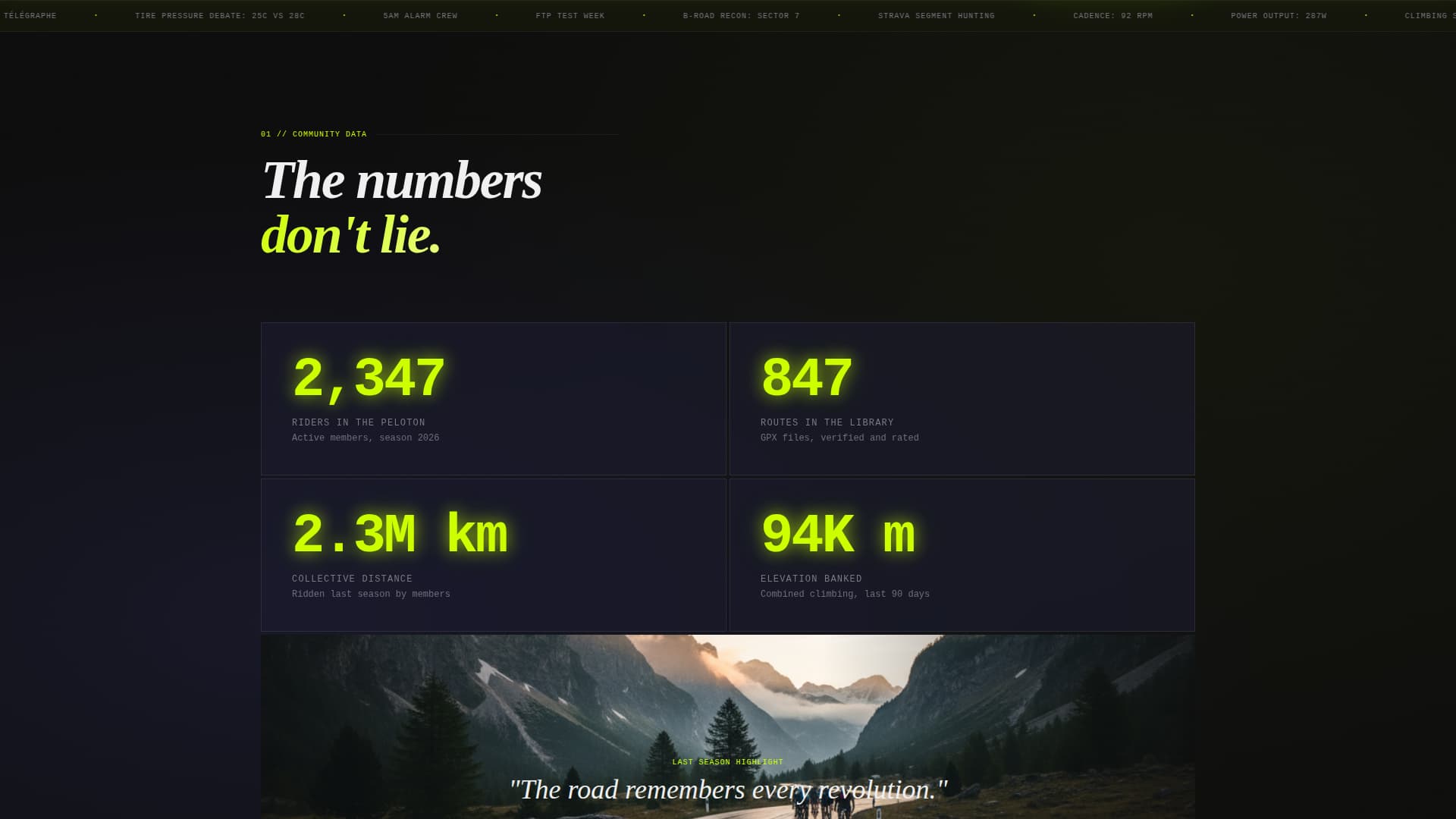 Peloton - Electric Roadcycling Landing Page Template