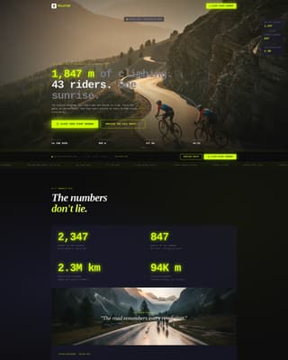Peloton - Electric Roadcycling Landing Page Template