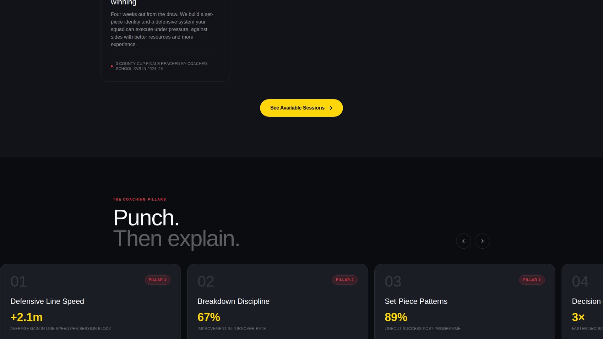 Scrum - Highimpact Rugby Landing Page Template