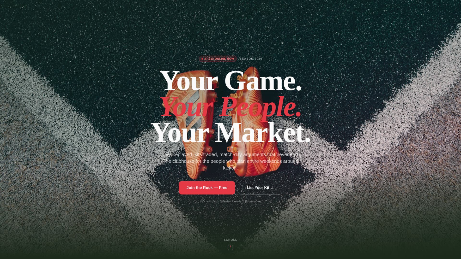Ruck - Electric Rugby Landing Page Template