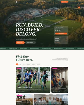 Scrum - Dynamic Rugby Landing Page Template