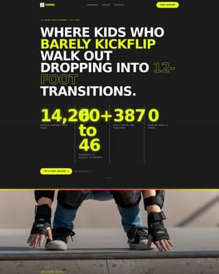 Skateboarding Professional Website Template