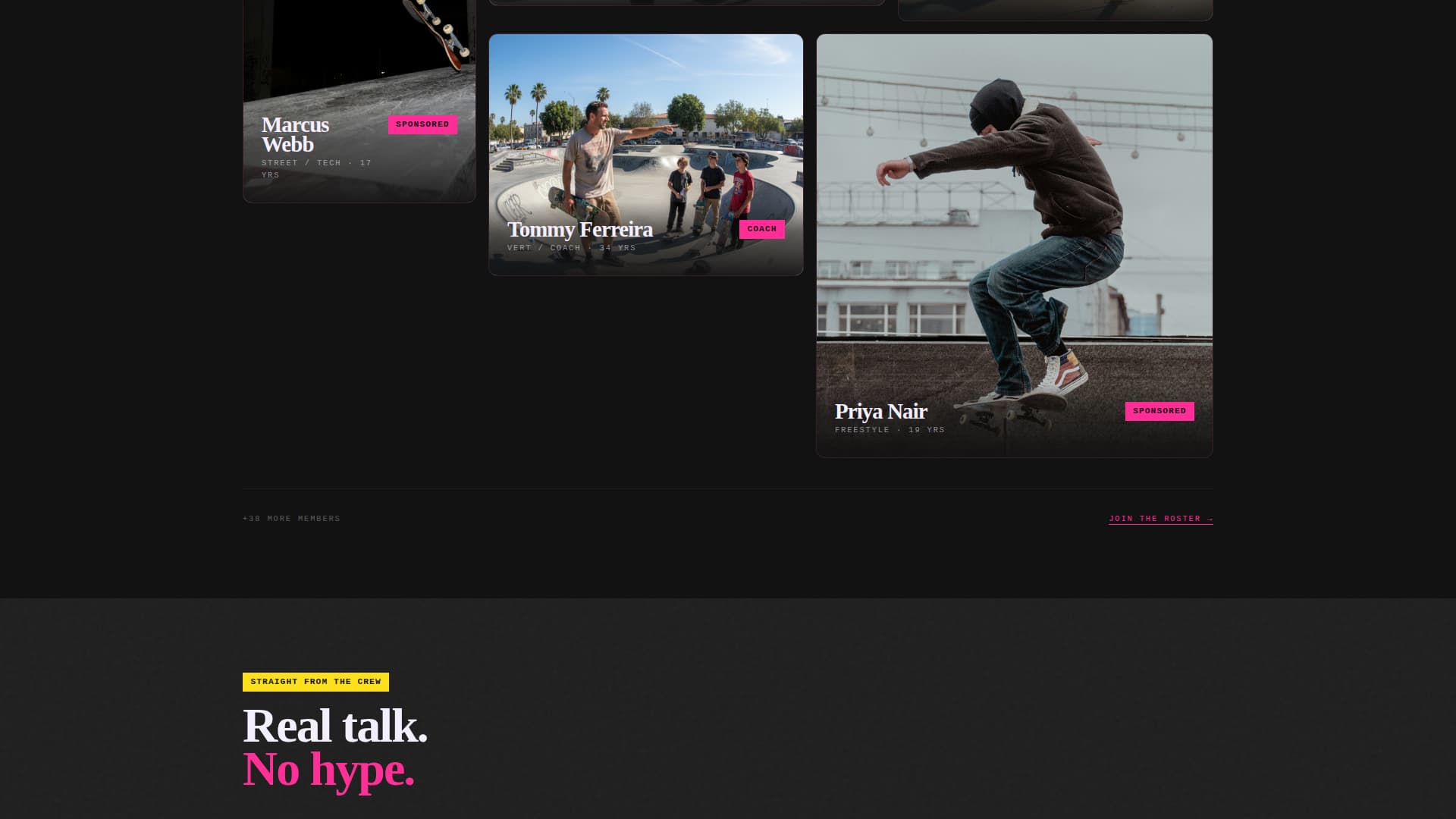 Specialist Skateboarding Professional Website Template
