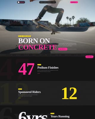 Specialist Skateboarding Professional Website Template