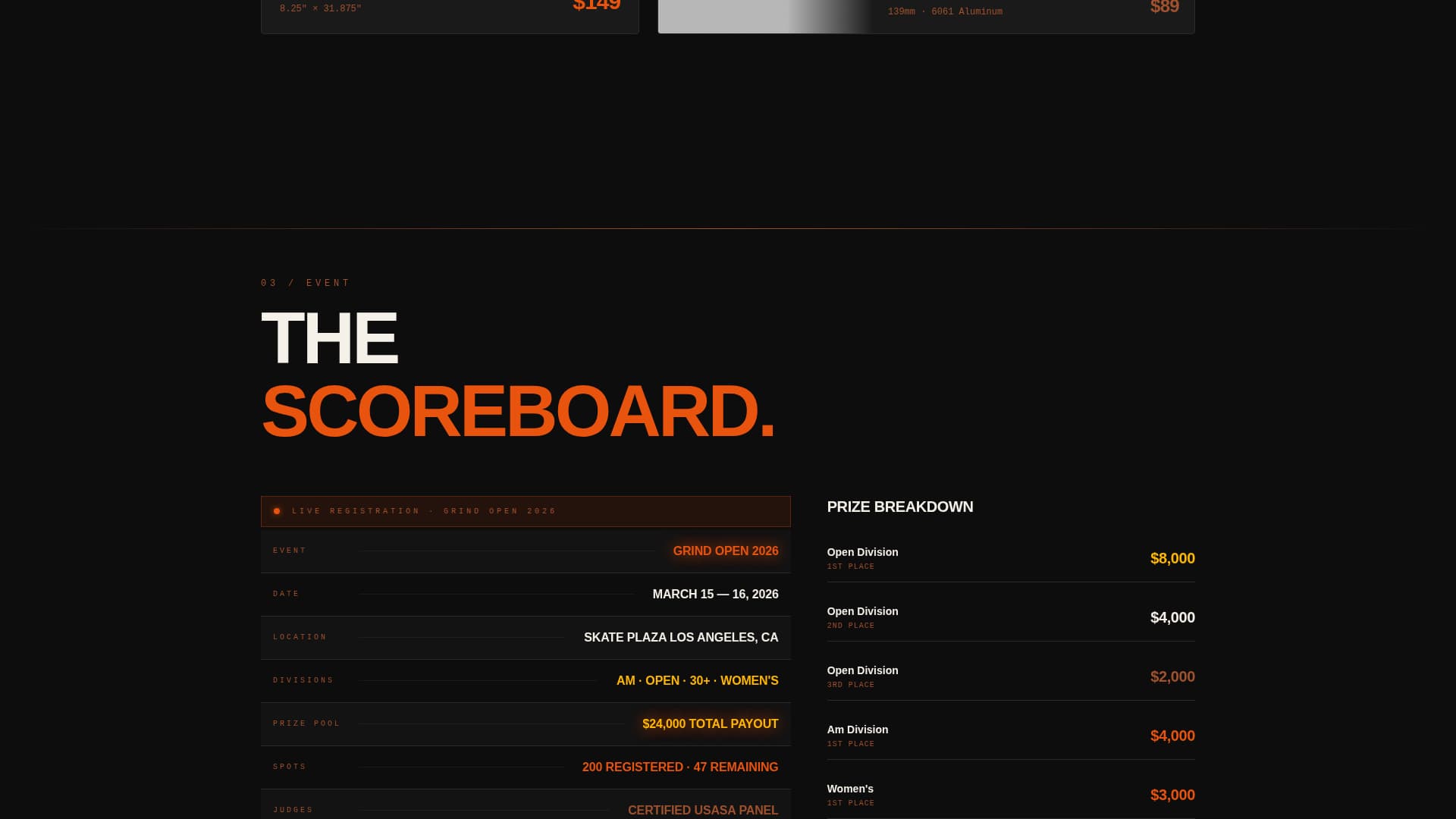 Specialist Skateboarding Pre-Launch & Coming Soon Website Template