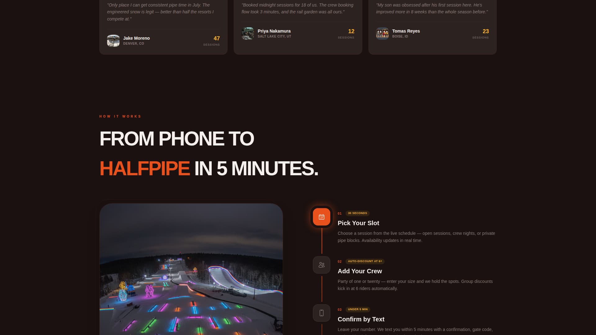 Powder — Thrilling Alpine Snowboarding Landing Page Template