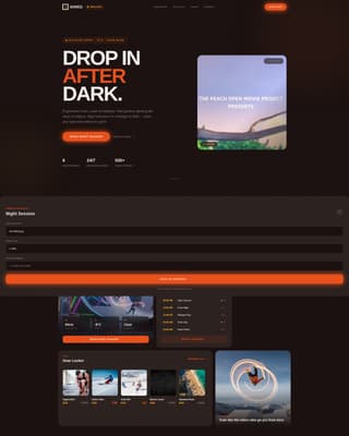 Powder — Thrilling Alpine Snowboarding Landing Page Template