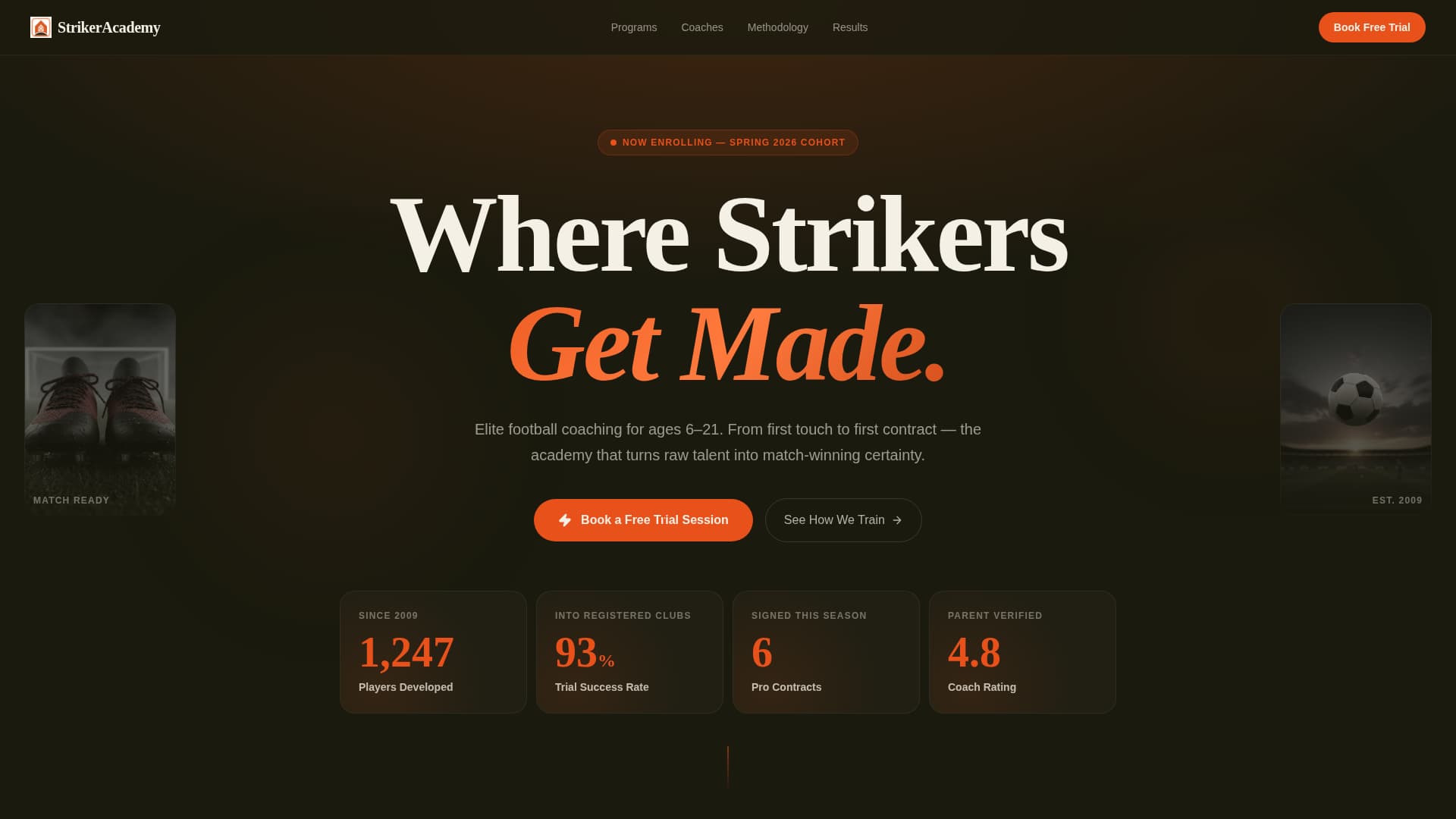 Advanced Sports Academy & Coaching Professional Website Template