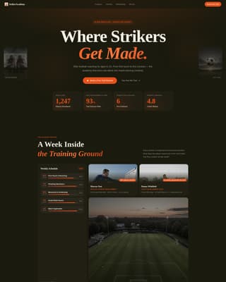 Advanced Sports Academy & Coaching Professional Website Template