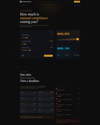 RegTech Startup Cost Estimator Website Template