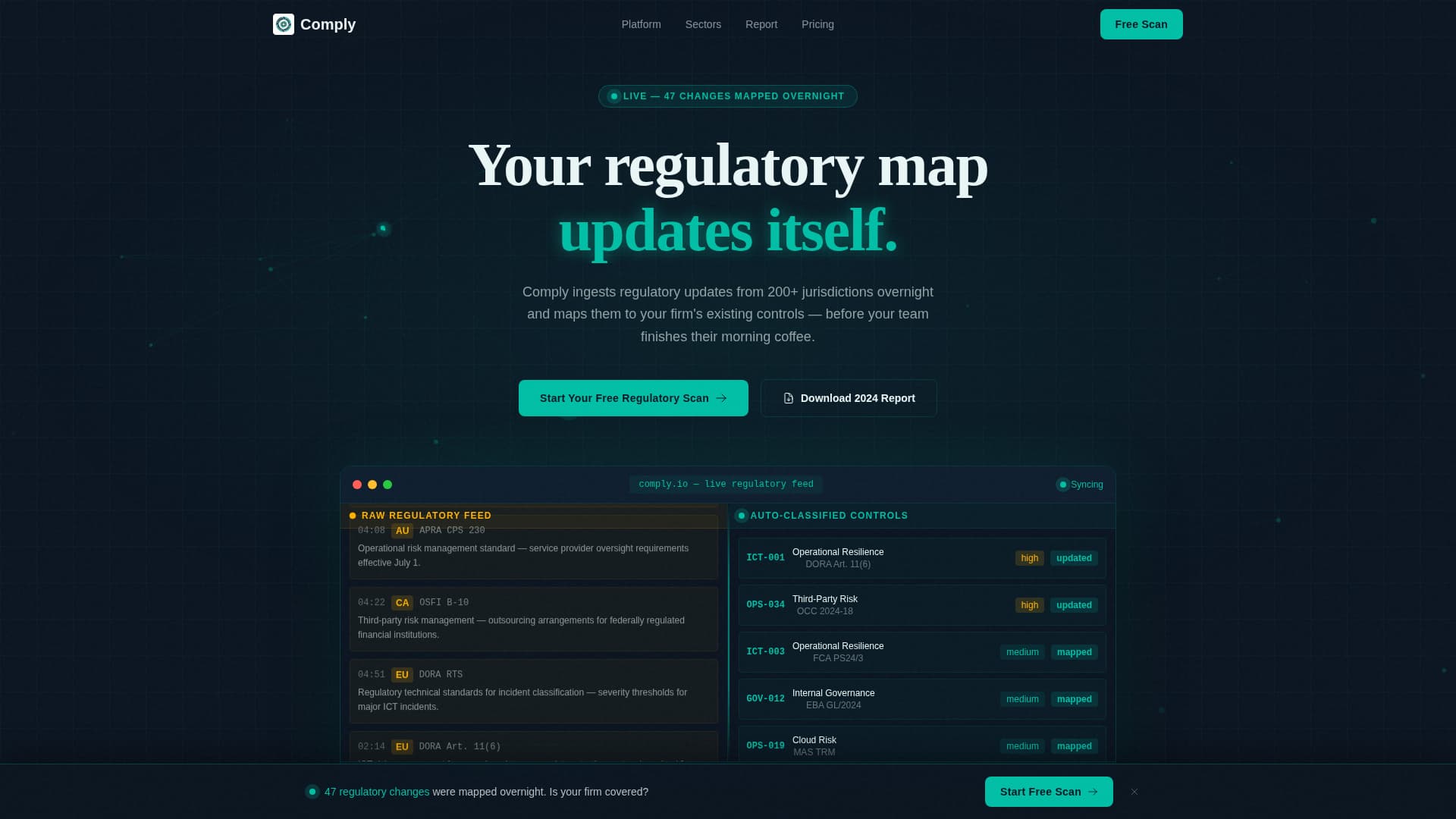 Expert RegTech Startup Privacy Policy & Terms Website Template