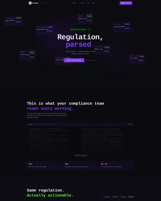 Complete RegTech Startup Privacy Policy & Terms Website Template