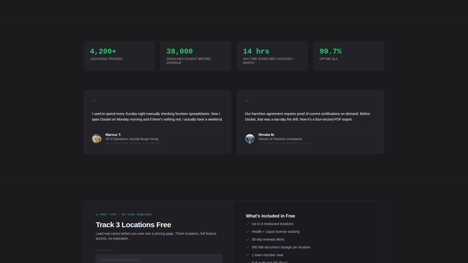 Restaurant Software Pricing & Packages Website Template