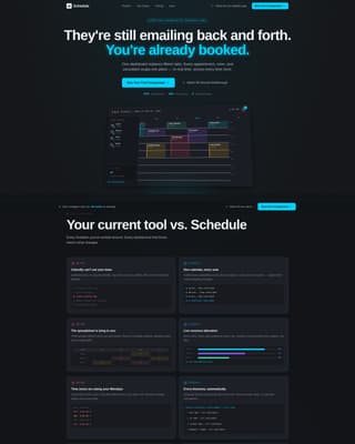 Schedule - Powerful Booking Landing Page Template