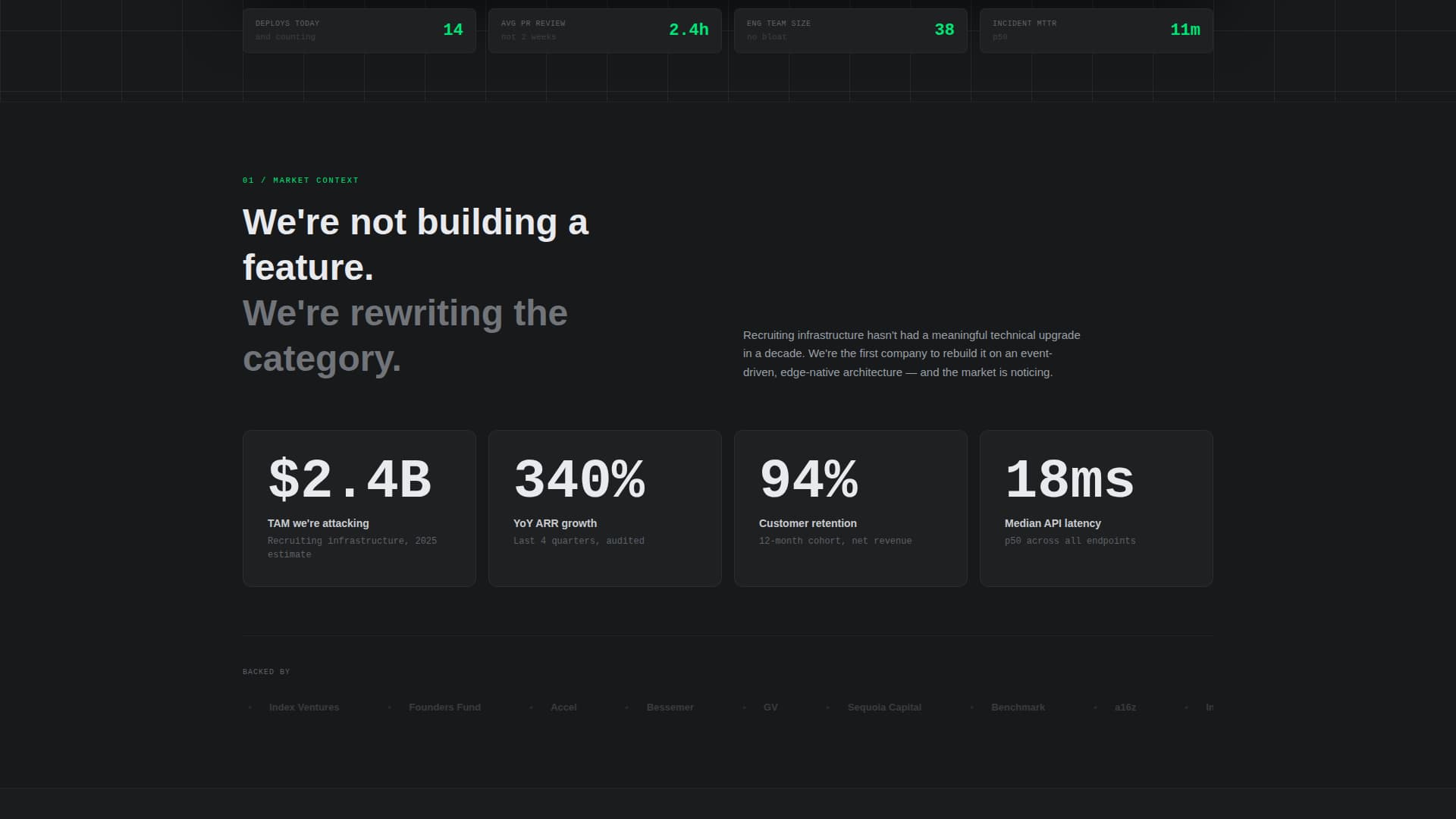 SaaS Company Careers & Engineering Recruitment Website Template