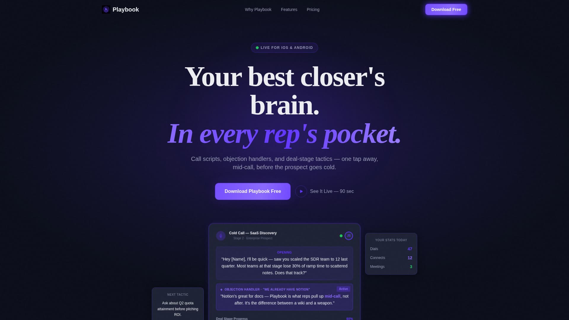 Playbook - Highvelocity Sales Landing Page Template