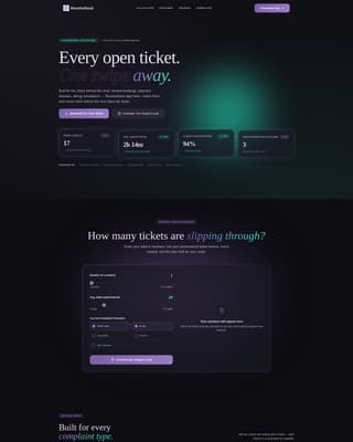 Resolve - Powerful Salonspa Landing Page Template
