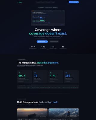 Signal - Powerful Satellite Landing Page Template