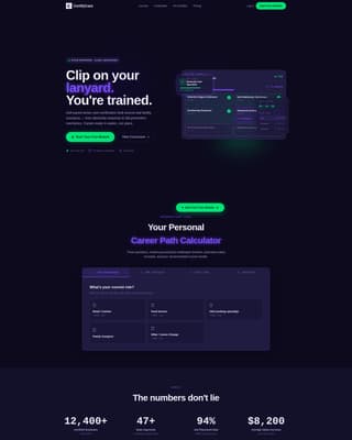 Certify - Powerful Seniorcare Landing Page Template