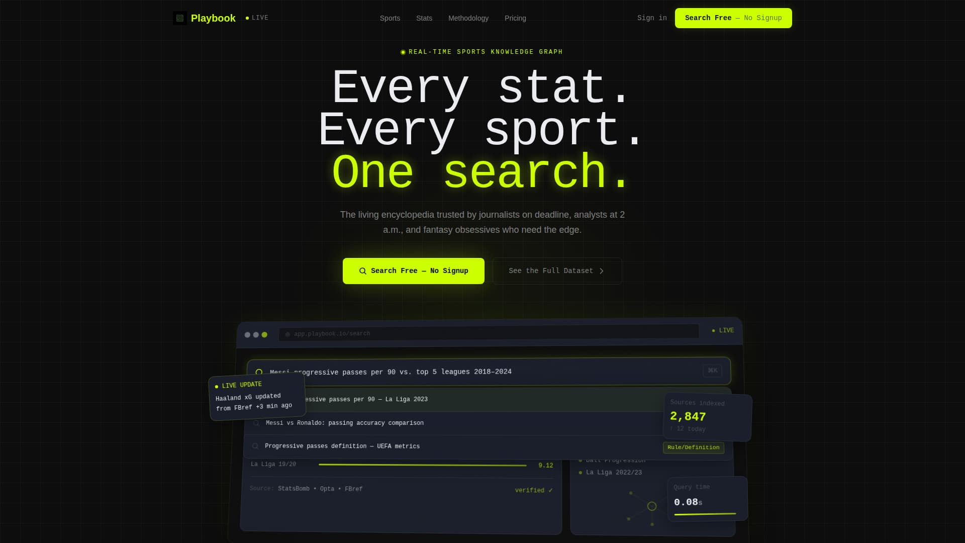 Playbook - Powerful SportsAnalytics Landing Page Template