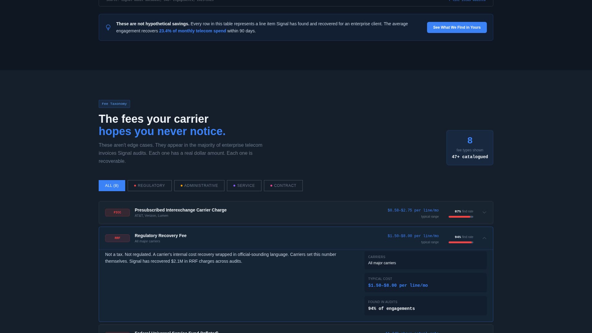 Carrier — Network Landing Page Template