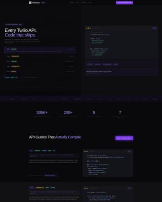 Twilio - Dynamic Developer Landing Page Template