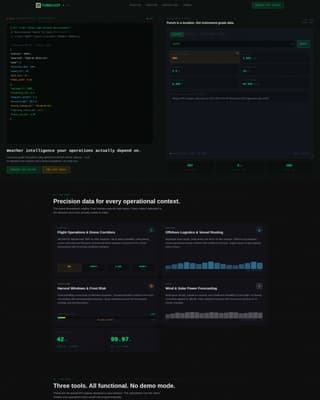 Forecast - Precision Weather Landing Page Template