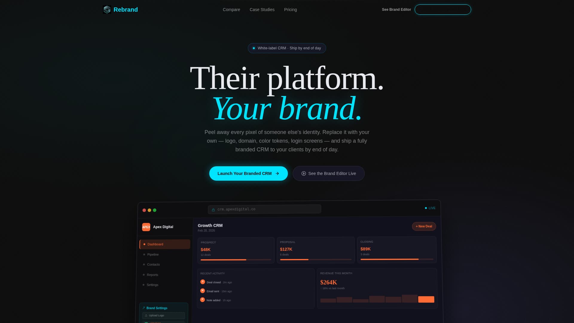 Rebrand - Powerful Whitelabel Landing Page Template