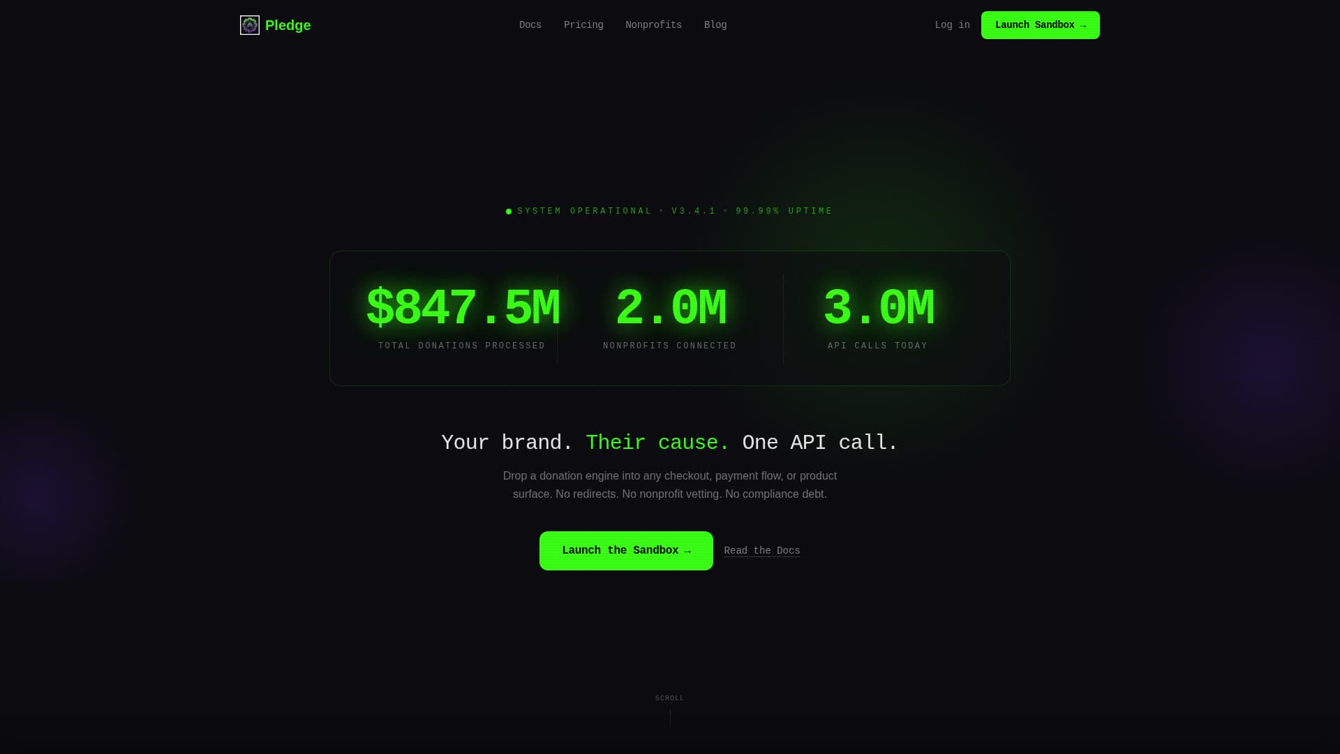 Pledge - High-Impact Donation Landing Page Template