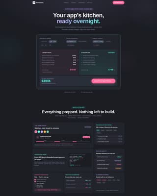Provision - Powerful Meal-Planning Landing Page Template